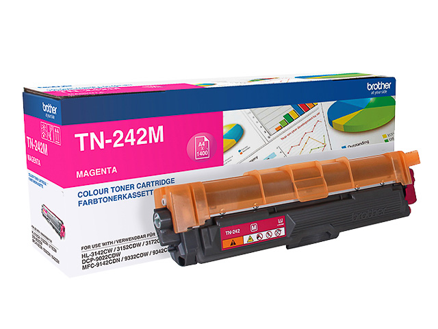 TN242M BROTHER HL3142CW TONER MAG ST 1400Seiten Standard Kapazitaet