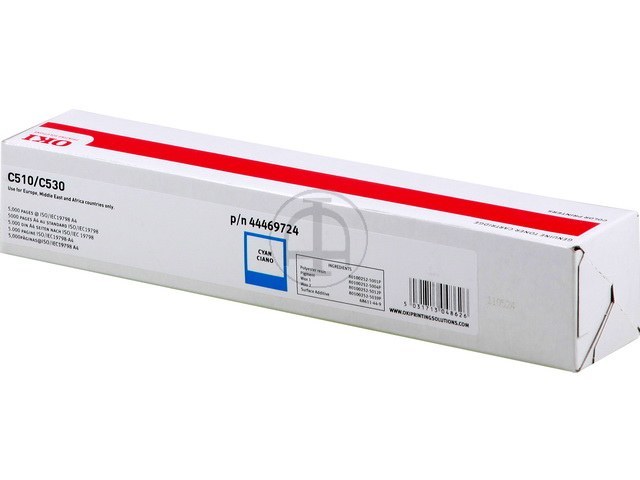 44469724 OKI C510 TONER CYAN 5000Seiten