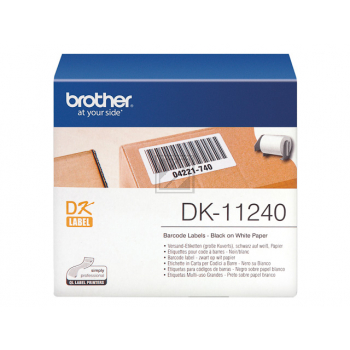 DK11240 BROTHER QL1050 Etikettenrolle 102x51mm weiss schwarz 600 Stück
