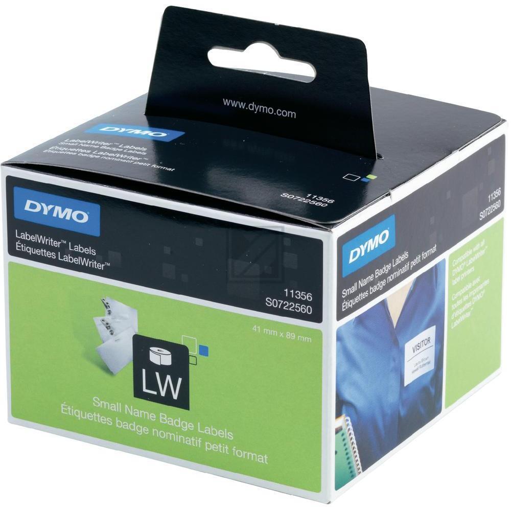 S0722560 DYMO 11356 Namensschild Etiketten 41x89mm weiss 300