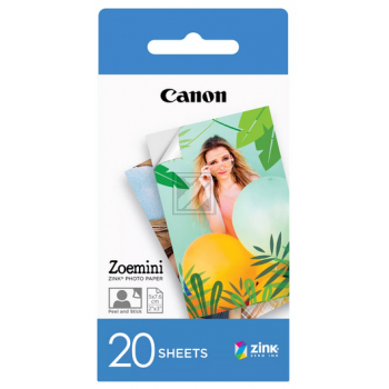 3214C002 CANON Zink Fotopapier 50x75mm 20Blatt weiss