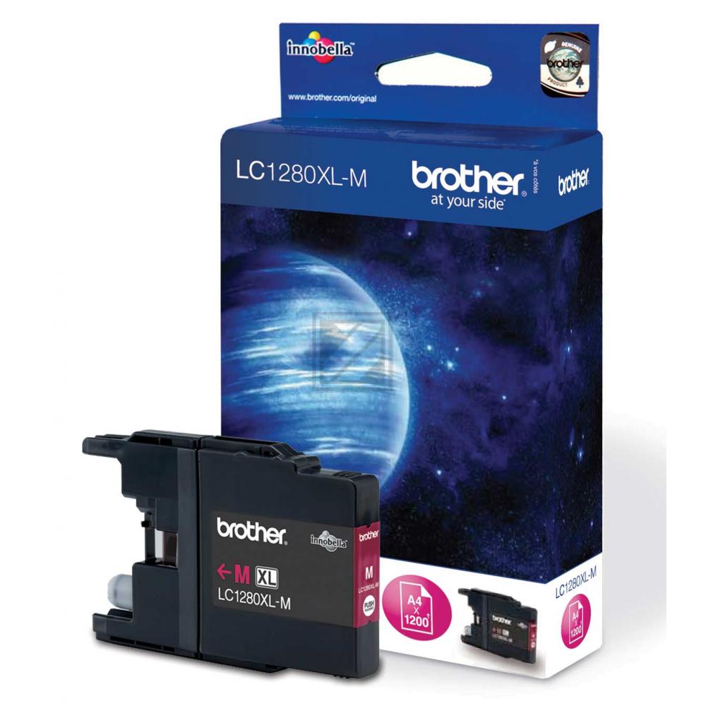 LC1280XLM BROTHER MFC Tinte magenta HC 1200Seiten