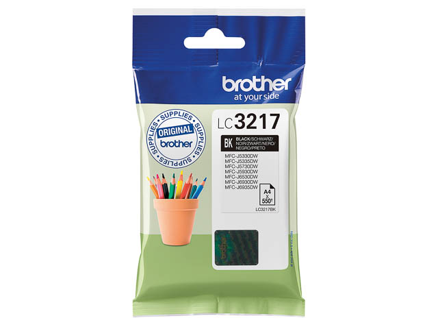 LC3217BK BROTHER MFCJ6930DW TINTE BLK ST 550Seiten Standard Kapazitaet
