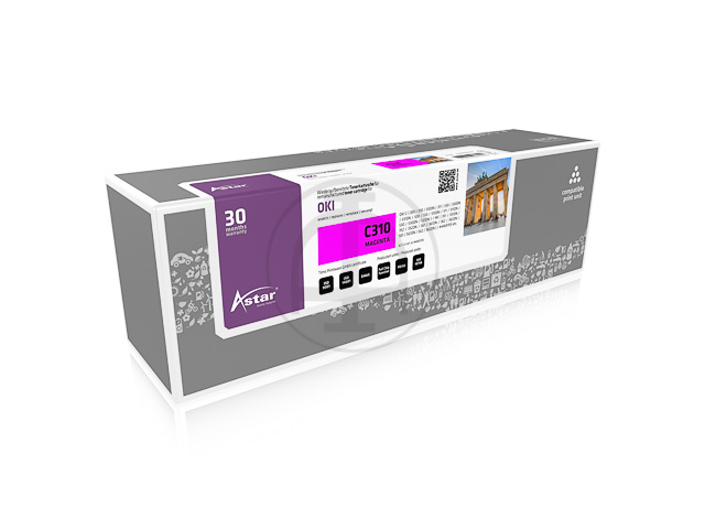 AS12031 ASTAR OKI C310 TONER MAG 44469705 2000Seiten