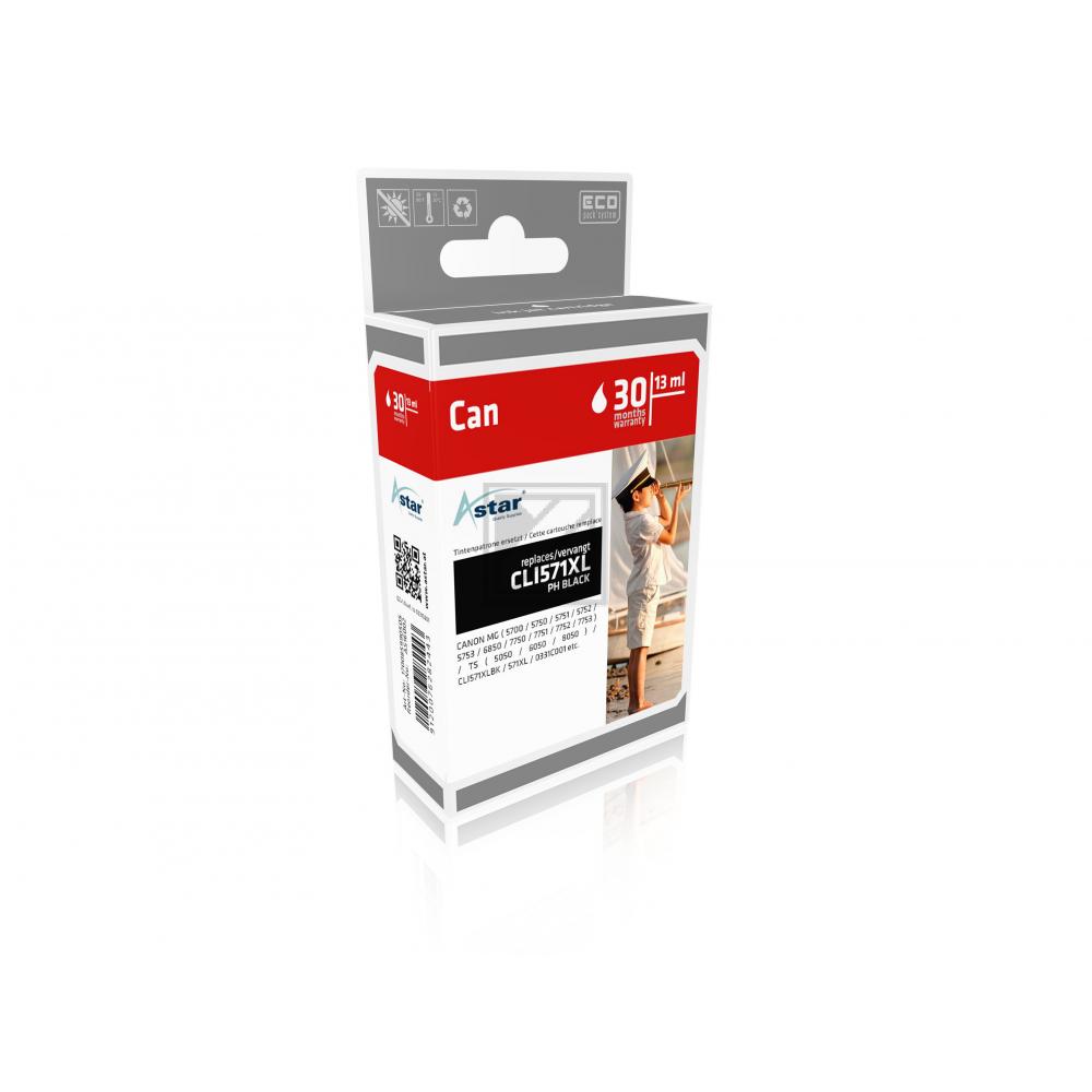AS16002 ASTAR CANON CLI571XL MG Tinte photo blk HC rebuilt Chip 11ml