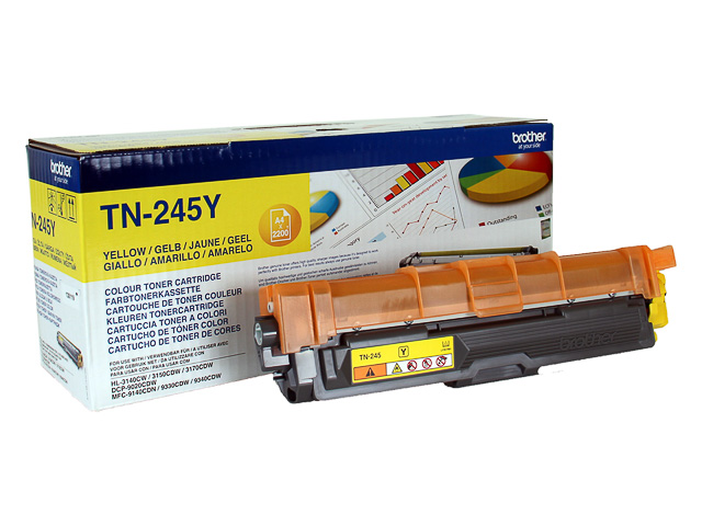 TN245Y BROTHER HL3140 TONER YELLOW HC 2200Seiten hohe Kapazitaet