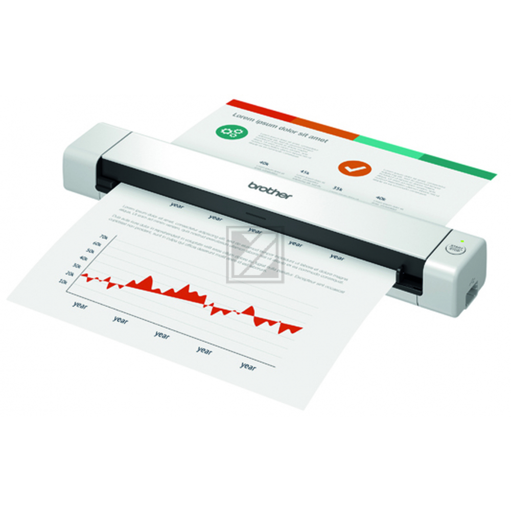 DS640TJ1 BROTHER DS640 Scanner color A4 USB 3.0 600x600dpi mobil
