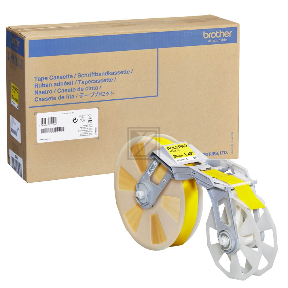 MCPP2YE BROTHER Farbband 38mm gelb 310 Meter OPP Tape Creator