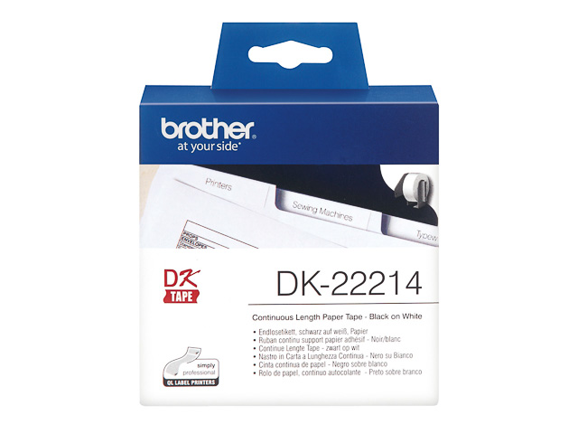 DK22214 BROTHER PT QL550 ETIKETTEN WEISS 30,48mx12mm