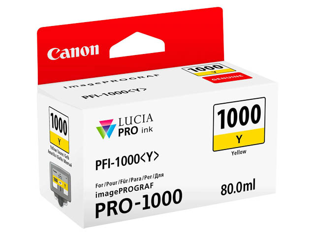 PFI1000Y CANON PRO1000 TINTE YELLOW 0549C001 80ml 3365Seiten