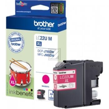 LC22UM BROTHER MFC Tinte magenta 1200 Seiten
