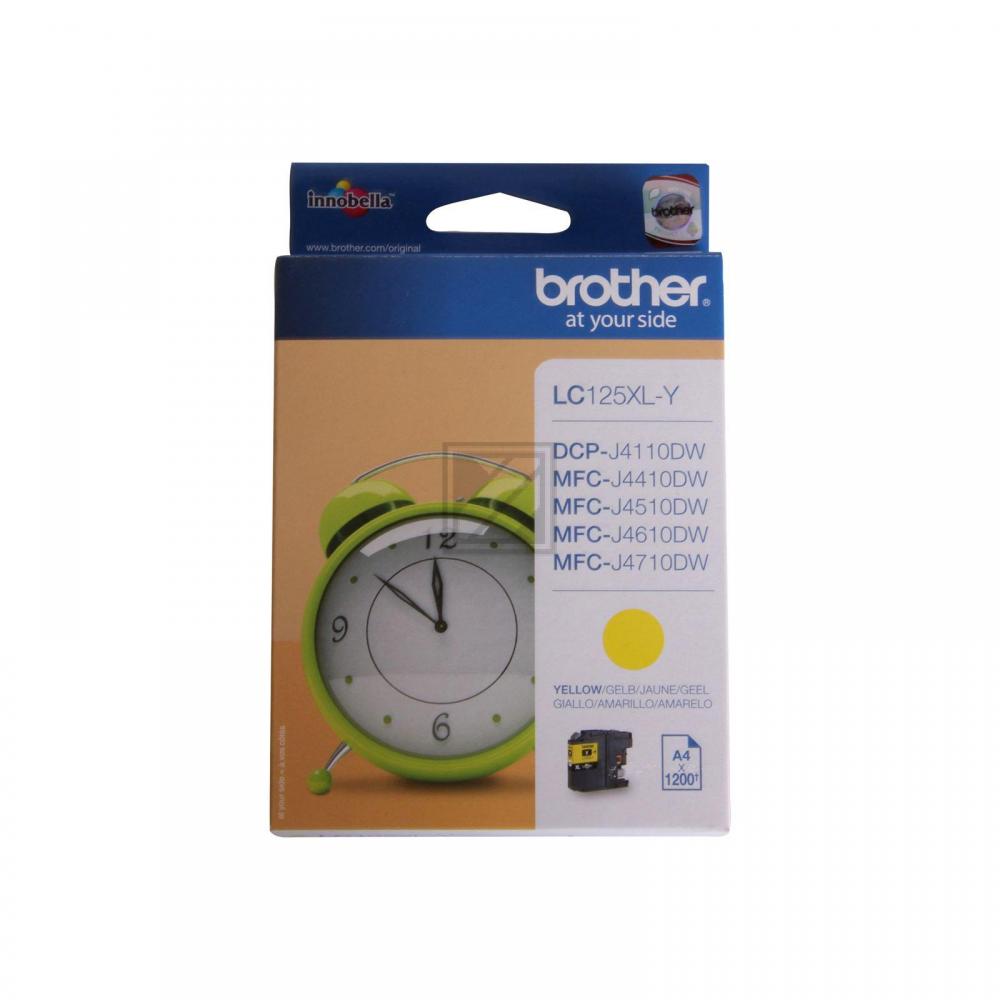 LC125XLY BROTHER MFC Tinte yellow HC 1200Seiten