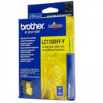 LC1100HYY BROTHER MFC Tinte yellow HC 750Seiten