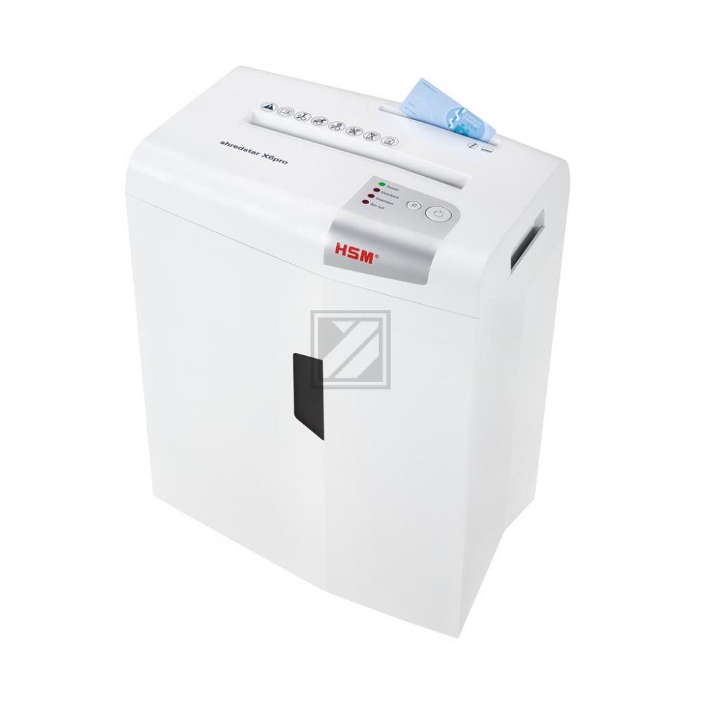 1046111 HSM Shredstar X6 Pro Aktenvernichter A4 2x15mm Partikel P-5