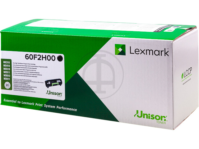 60F2H00 LEXMARK MX310DN TONER BLACK HC 602H 10.000Seiten hohe Kapazitaet return