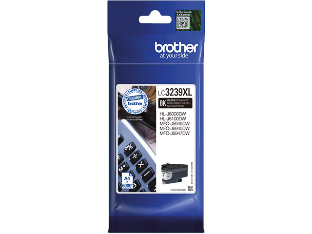 LC3239XLBK BROTHER HLJ6000DW TINTE BK HC 6000Seiten hohe Kapazitaet