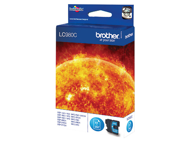 LC980C BROTHER DCP145C TINTE CYAN 260Seiten