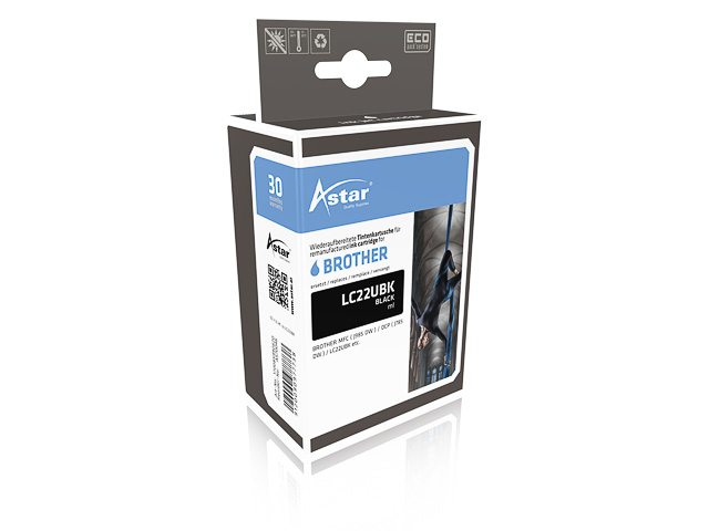 AS70046 ASTAR BRO. MFCJ985DW TINTE BLACK LC22UBK 2400Seiten