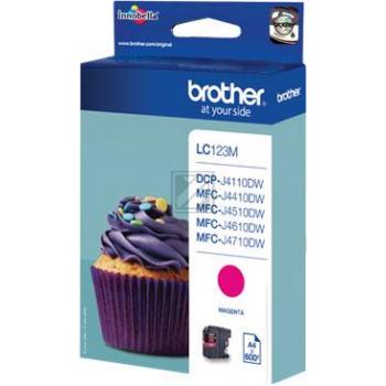 LC123M BROTHER MFC Tinte magenta ST 600 Seiten