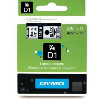 S0720670 DYMO D1 Schriftband 9mm schwarz klar 7 Meter