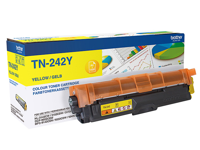 TN242Y BROTHER HL3142CW TONER YEL ST 1400Seiten Standard Kapazitaet