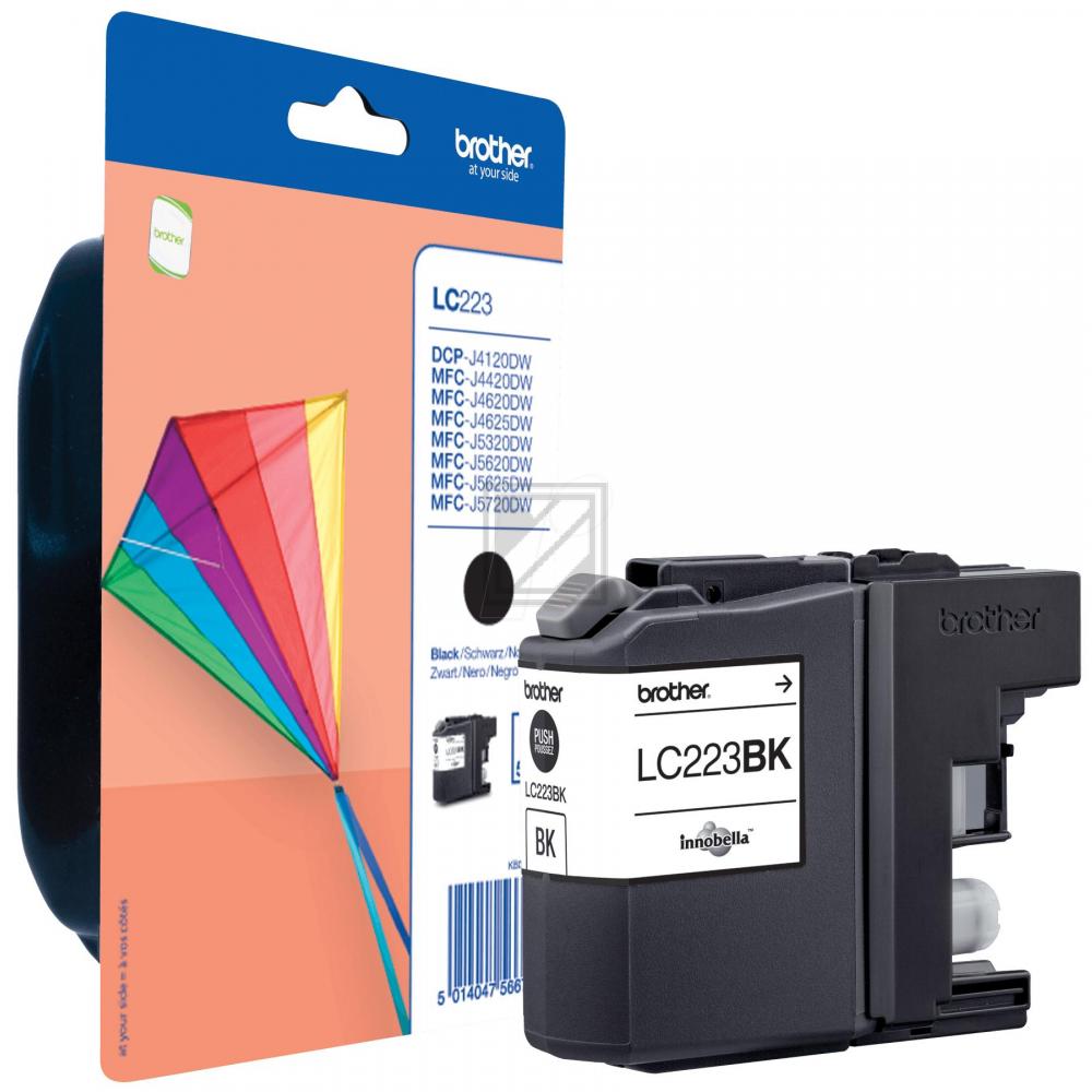 LC223BK BROTHER MFC Tinte black ST 550 Seiten