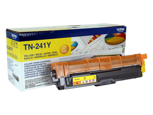 TN241Y BROTHER HL3140 TONER YELLOW ST 1400Seiten Standard Kapazitaet