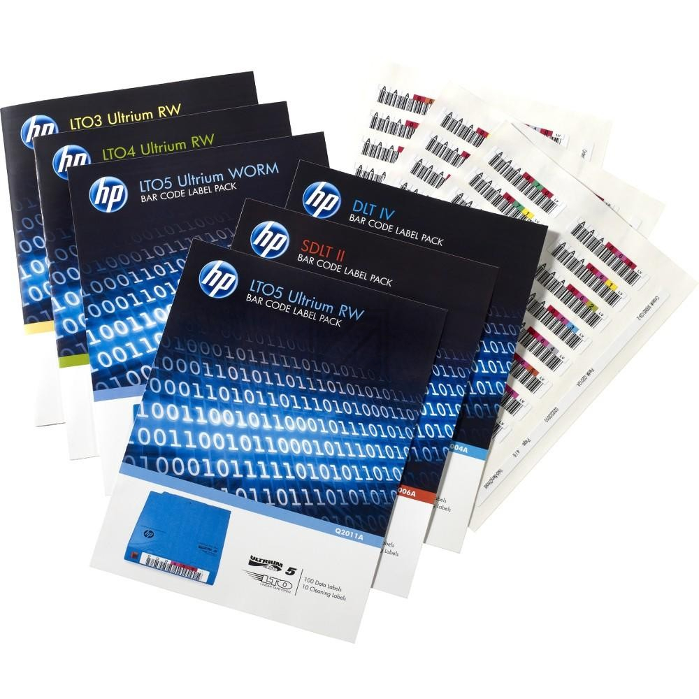 HP LTO6 BARCODELABEL (100+10) Q2013A LTO+Cleaning