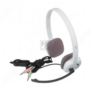 981-000350 LOGITECH H150 Headset Kabel Stereo on-ear 3,5mm Klinke weiss