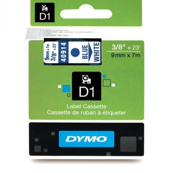 S0720690 DYMO D1 Schriftband 9mm blau weiss 7 Meter