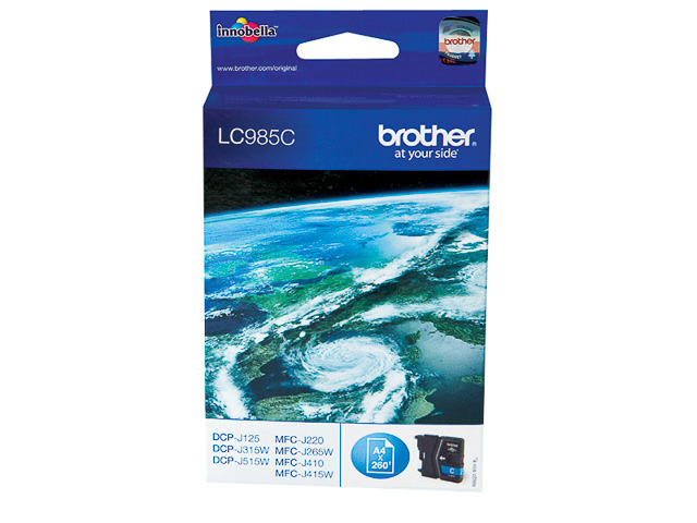 LC985C BROTHER DCPJ315W TINTE CYAN 260Seiten