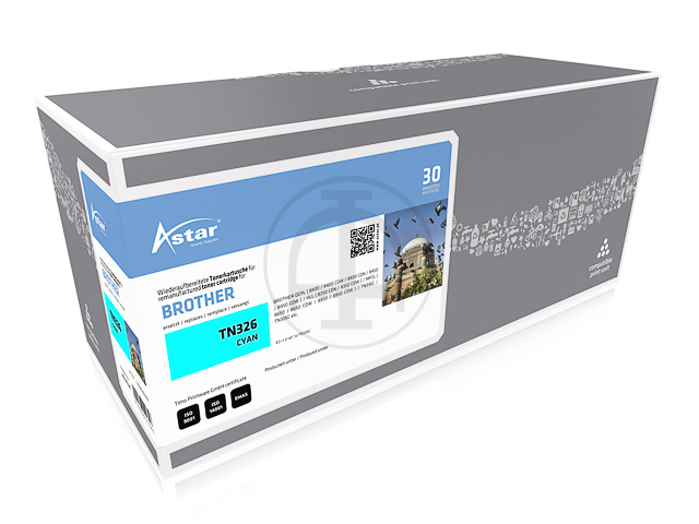 AS14326 ASTAR BRO. HLL8250 TONER CYA TN326C 3500Seiten
