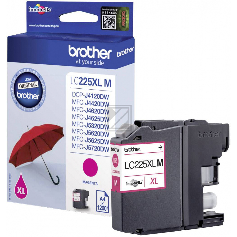 LC225XLM BROTHER MFC Tinte magenta HC 1200Seiten