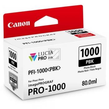 0546C001 CANON PFI1000PBK IPF Fototinte photo blk 2205Seiten 80ml