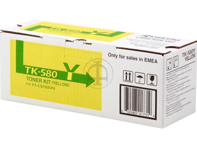 TK580Y KYOCERA FSC5150DN TONER YELLOW 1T02KTANL0 2800Seiten