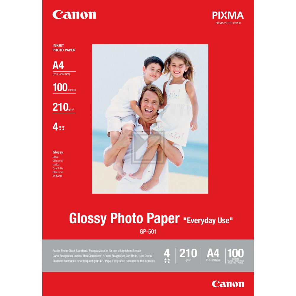 0775B003 CANON Fotopapier 10x15cm 100 Blatt weiss GP501 200gr glaenzend