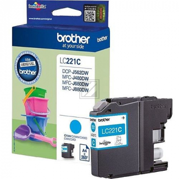 LC221C BROTHER MFC Tinte cyan 260Seiten