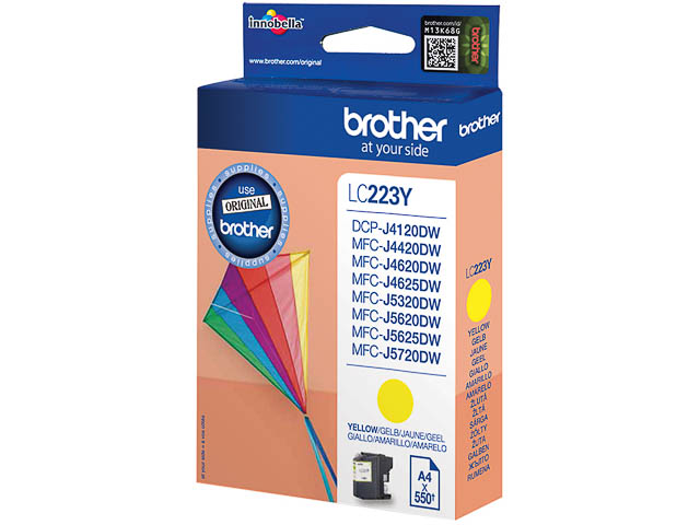 LC223Y BROTHER MFCJ4420DW TINTE YEL ST 550Seiten Standard Kapazitaet