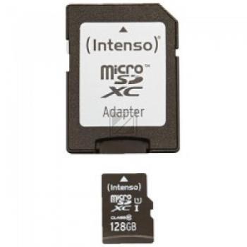 INTENSO MICRO SDXC KARTE UHS-I 128GB 3423491 10MB/s mit Adapter