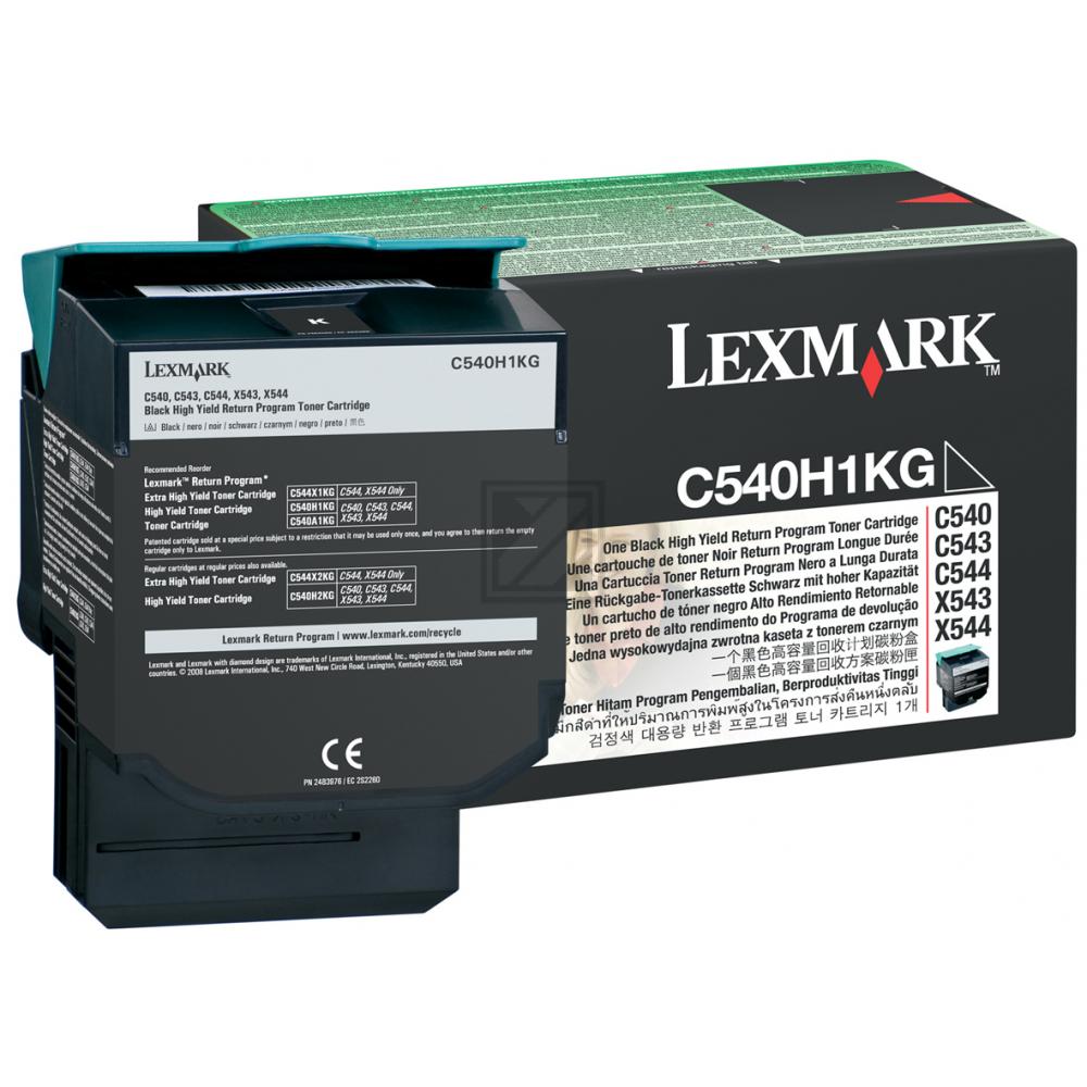 C540H1KG LEXMARK C54x/X54x Toner black HC return 2500Seiten