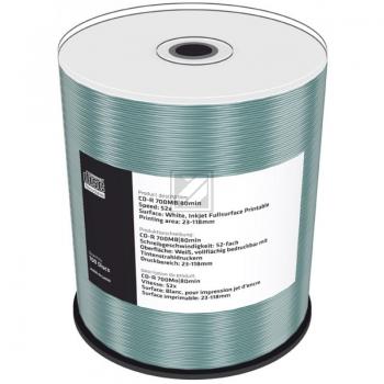 MEDIARANGE CDR80 700MB 52x IW (100) CB MR203 Cake Box inkjet printable
