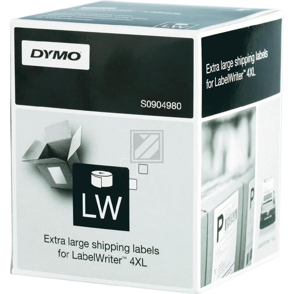 S0904980 DYMO LW Versandetiketten 104x159mm weiss schwarz 220 Stück