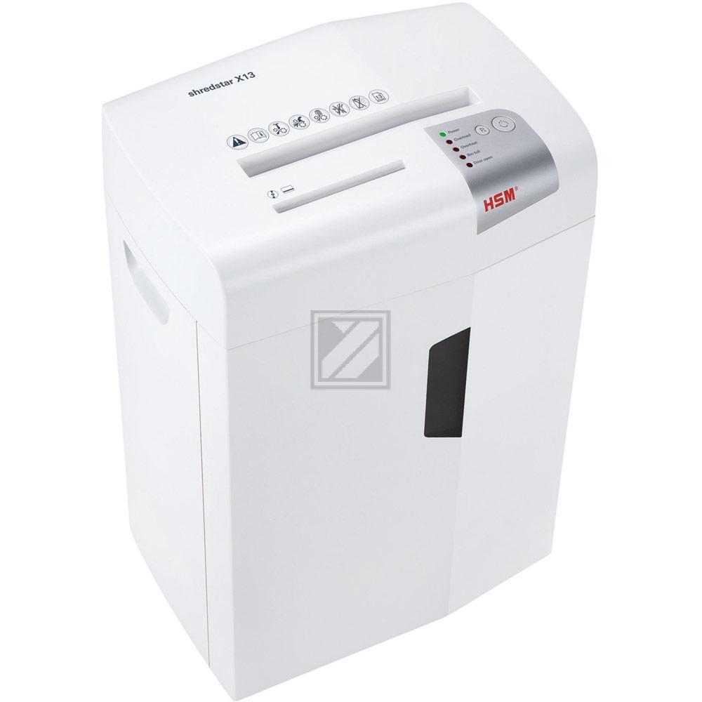 1057121 HSM Shredstar X13 Aktenvernichter A4 4x37mm Partikel P-4