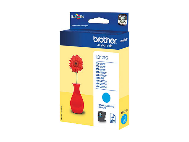 LC121C BROTHER MFCJ870DW TINTE CYAN 300Seiten