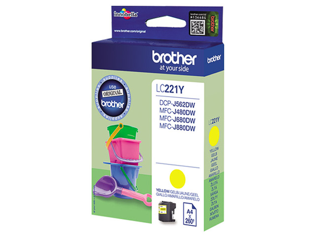 LC221Y BROTHER MFCJ880DW TINTE YELLOW 260Seiten