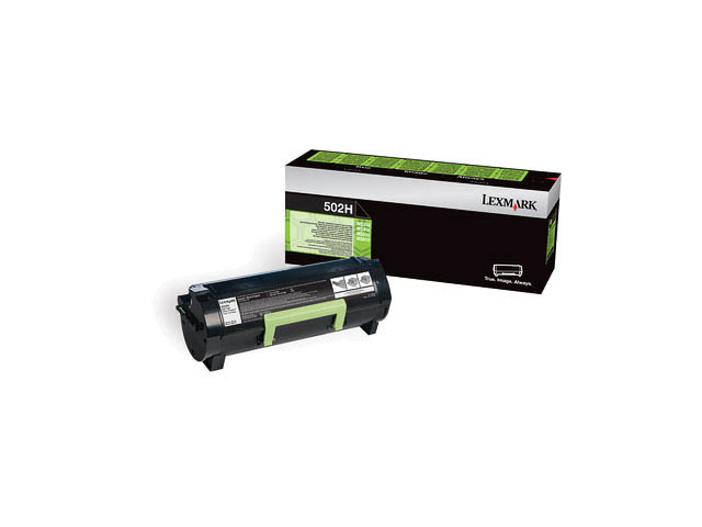 50F2H00 LEXMARK MS310DN TONER BLACK HC 502H 5000Seiten hohe Kapazitaet