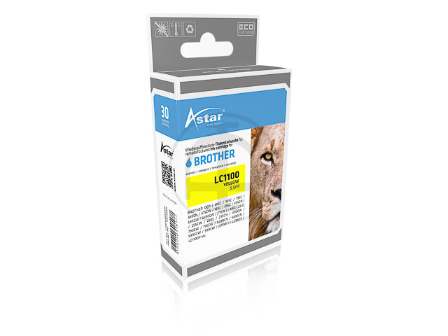 AS15983 ASTAR BRO. MFC6490 TINTE YEL LC1100Y LC980Y 325Seiten 5,5ml