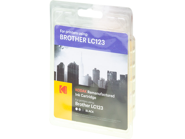 185B012301 KODAK BRO. DCPJ132W TINTE BLK LC123BK 600Seiten 21ml