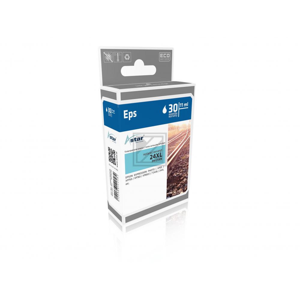 AS15246 ASTAR EPSON T2435 XP Tinte light cyan HC rebuilt 740Seiten Chip