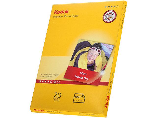 185Z000560 KODAK PREMIUM FOTOPAPIER A6 20Blatt 240gr glaenzend